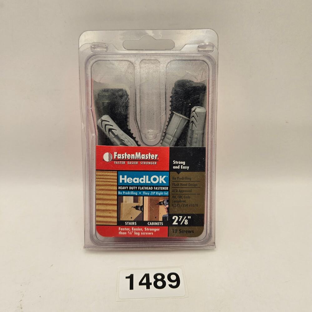 FASTEN MASTER HEADLOK 6 INCHES STRUCTURAL WOOD SCREW 12 PACK
